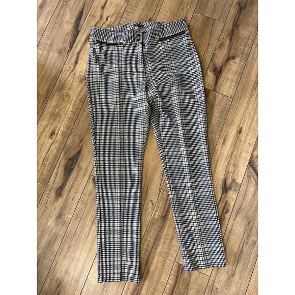 J.McLaughlin size 10 plaid ankle pants